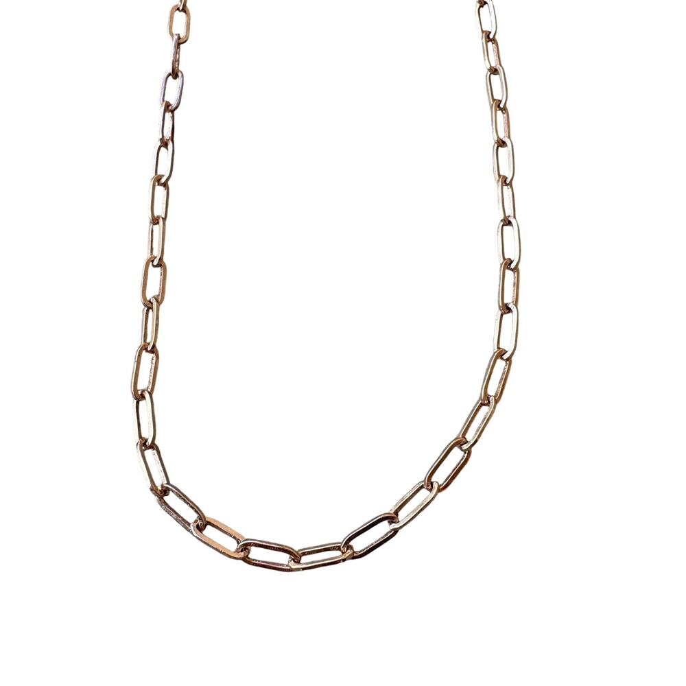 Stella & Dot Rose Gold Necklace Chain Long GUC